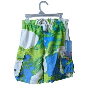 Surfmentality Kids Swim Trunks Boys Small NEW